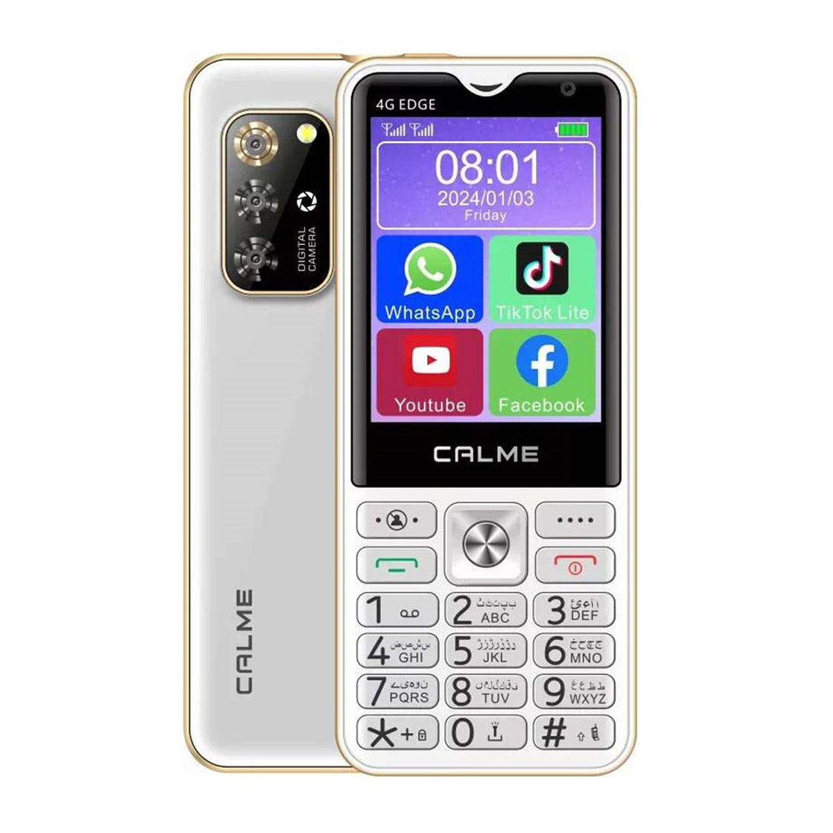 Calme 4G Edge - 2GB RAM 32GB ROM - 2.8 Inches HD Display -  4000 mAh Battery - Big Powerful Speaker