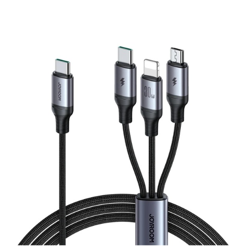 Joyroom - SA21-2T3 Speedy Series 30W 3-in-1 Fast Charging Cable (Type-C to L+C+M) 1.2m