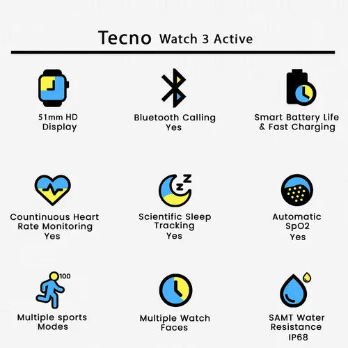 Tecno Watch 3 Active